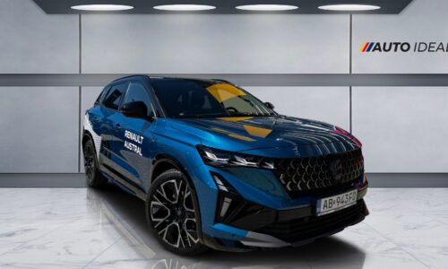 adcar-Renault Austral Esprit Alpine full hybrid E-Tech 200 Modrá Naxos, predvádzacie vozidlo